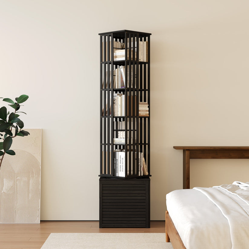 360° rotating bookshelf/CD storage rack