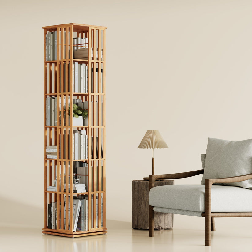360° rotating bookshelf/CD storage rack