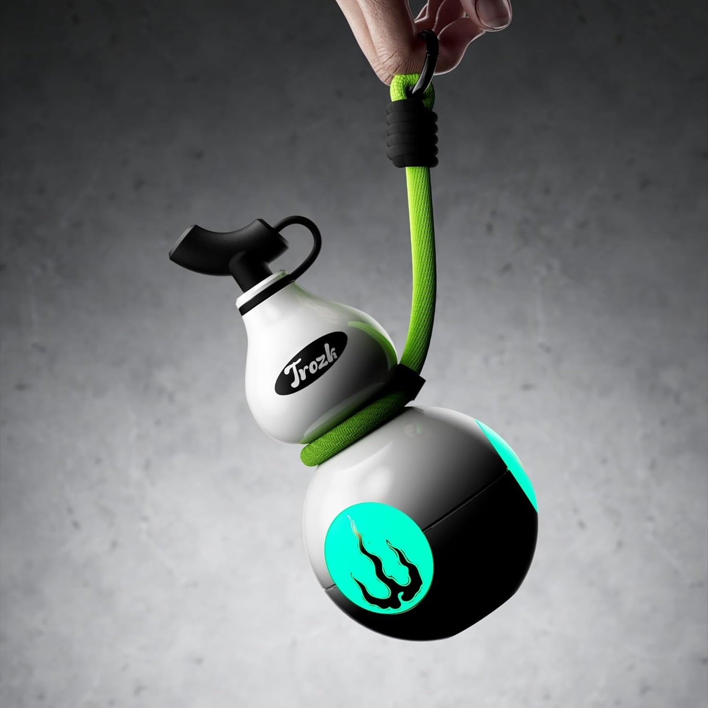 FULU Portable Charger with Built-in Cable, Novel Gourd Design