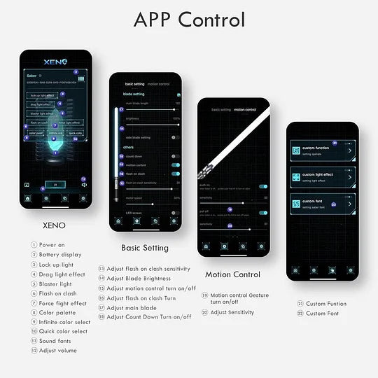 Bluetooth App Control Lightsaber