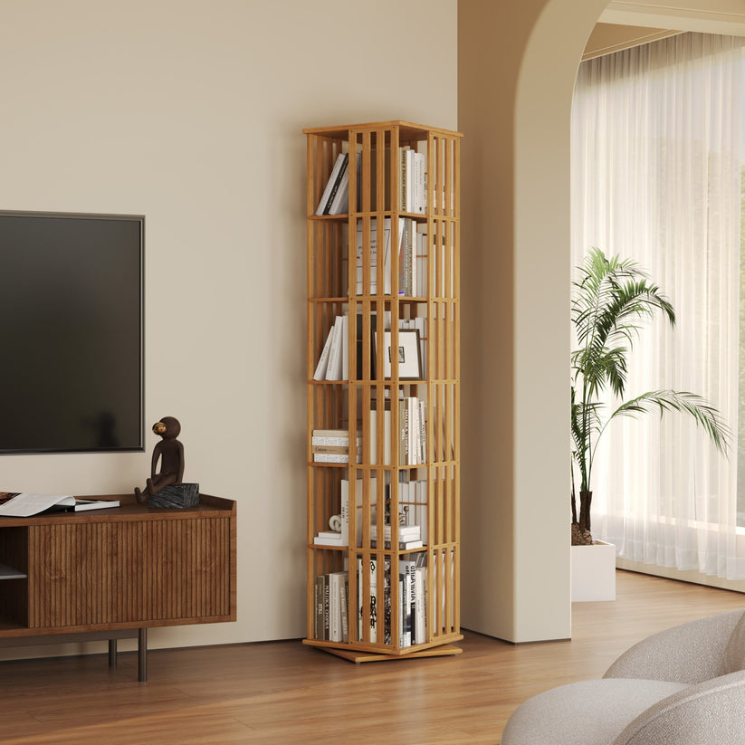 360° rotating bookshelf/CD storage rack