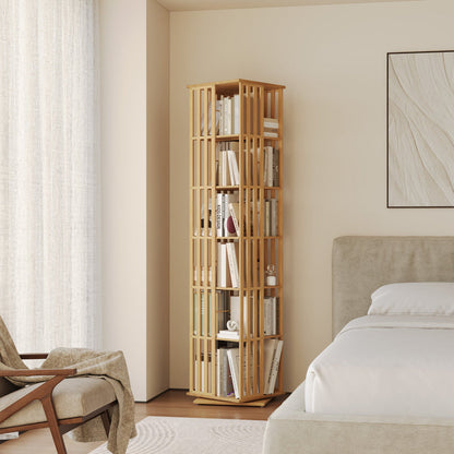 360° rotating bookshelf/CD storage rack