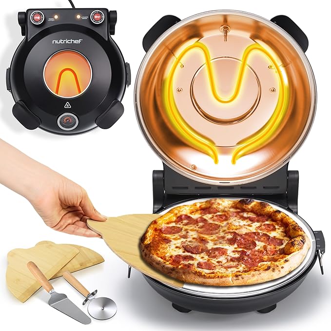 🍕 12 Inch Countertop Pizza Oven - 🔥 Last Day 49% OFF
