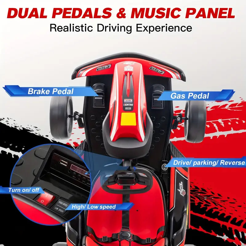 24V Electric Kids' Drift Go Kart