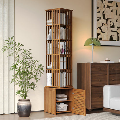 360° rotating bookshelf/CD storage rack