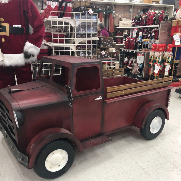 Large Iron Christmas Farmhouse Truck🚗