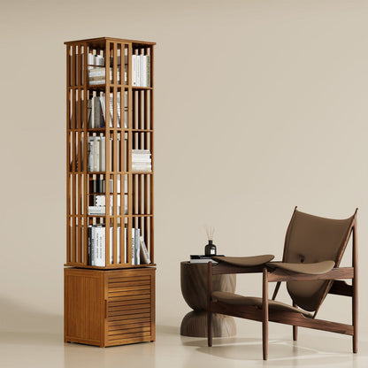 360° rotating bookshelf/CD storage rack