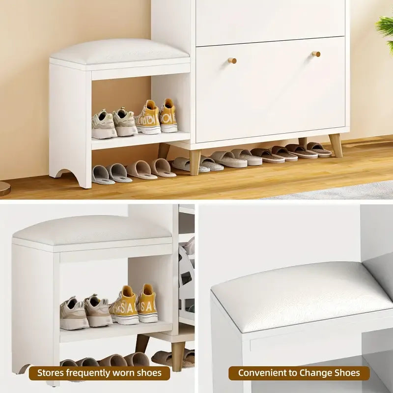 Drawer-type Shoe Cabinet with Storage Stool - 🔥Last Day 49% OFF