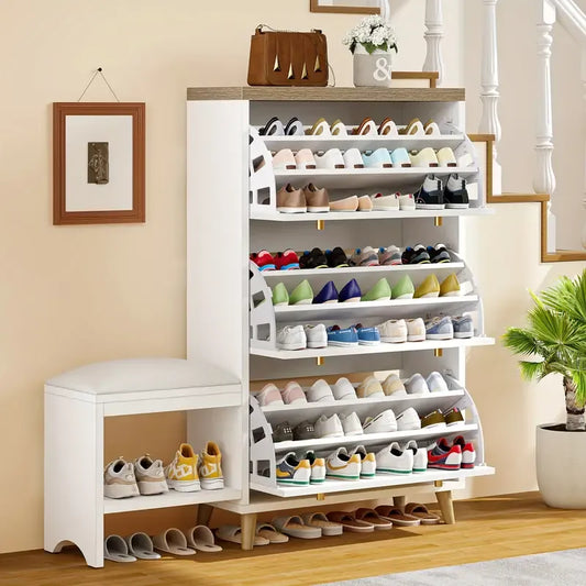 Drawer-type Shoe Cabinet with Storage Stool - 🔥Last Day 49% OFF