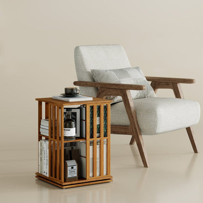 360° rotating bookshelf/CD storage rack