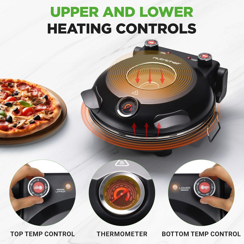 🍕 12 Inch Countertop Pizza Oven - 🔥 Last Day 49% OFF