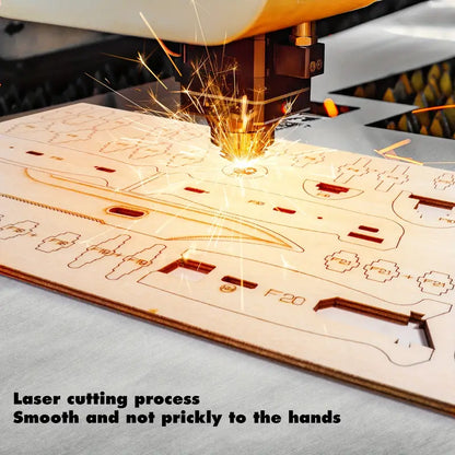 Assault Rifle Model: 3D Wooden Puzzle, DIY Craft Kit