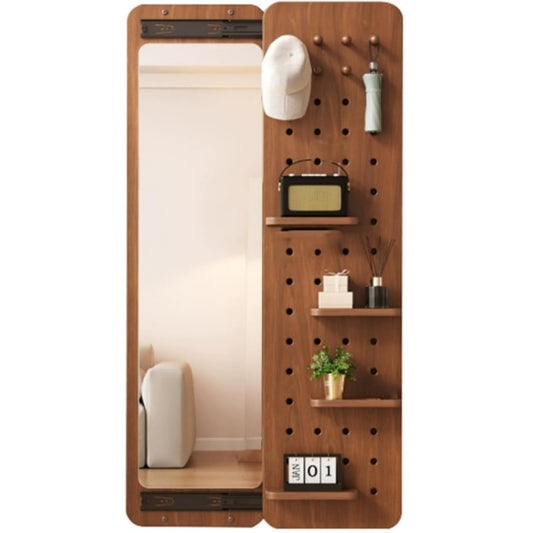 Wall-Mounted Pegboard with Hidden Full-Length Mirror - 🔥 Last Day 49% OFF