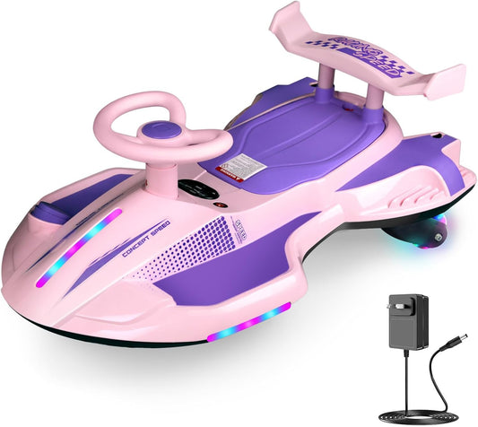 12V Electric Wiggle Car with Jet Effect