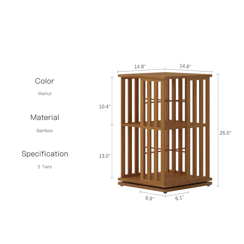 360° rotating bookshelf/CD storage rack