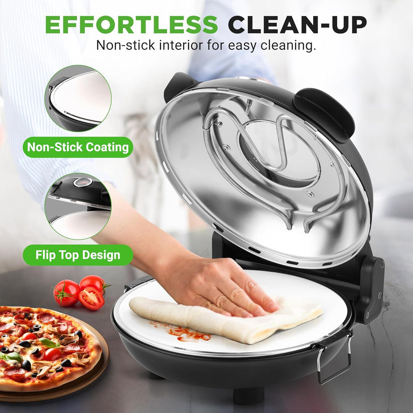🍕 12 Inch Countertop Pizza Oven - 🔥 Last Day 49% OFF