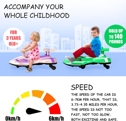 12V Electric Wiggle Car with Jet Effect