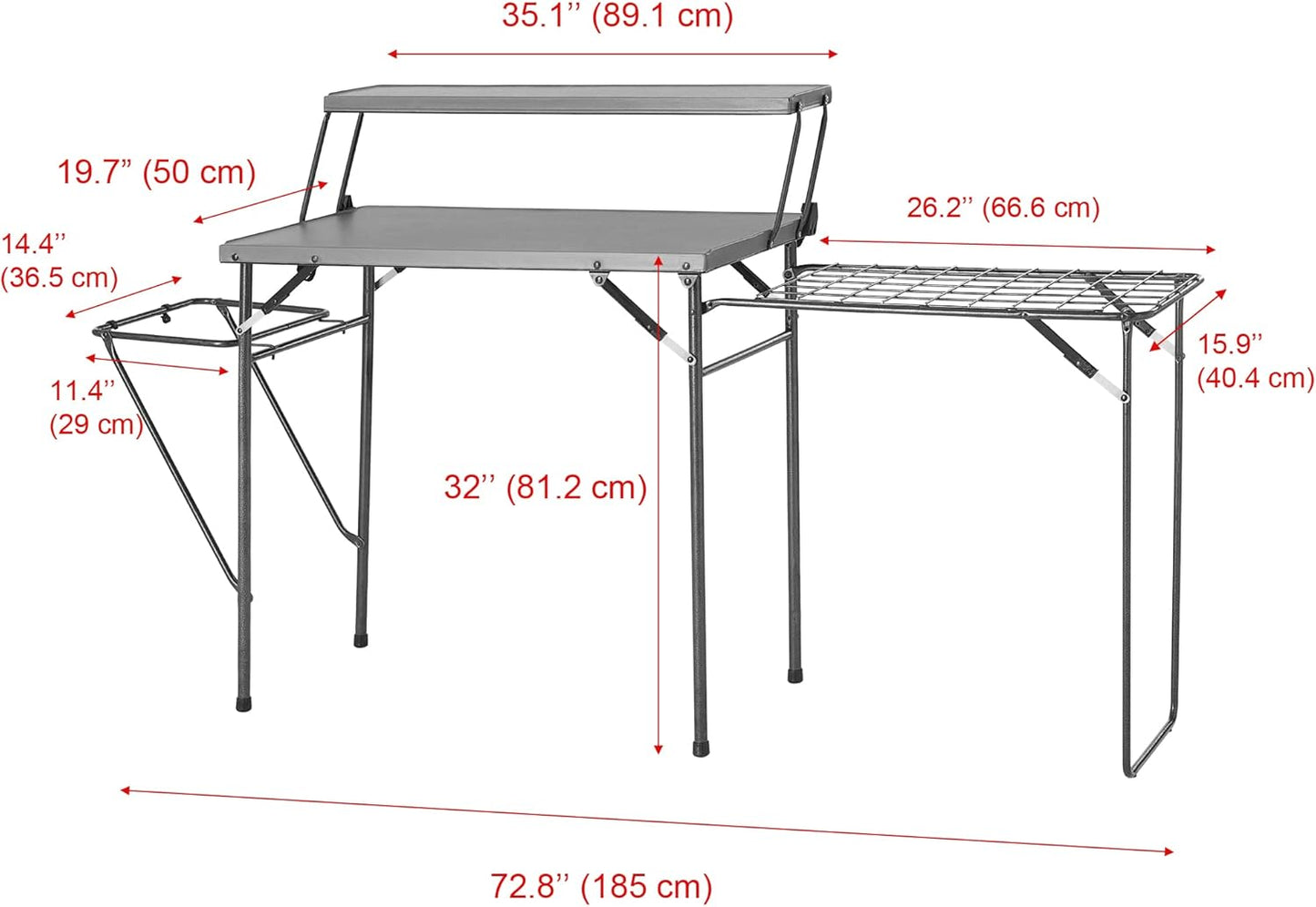 Folding Grill Tables for Outside Camping