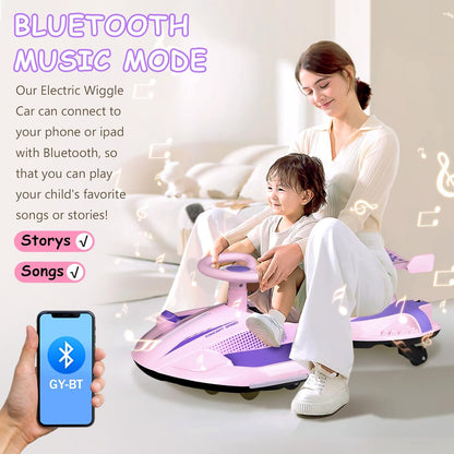 12V Electric Wiggle Car with Jet Effect