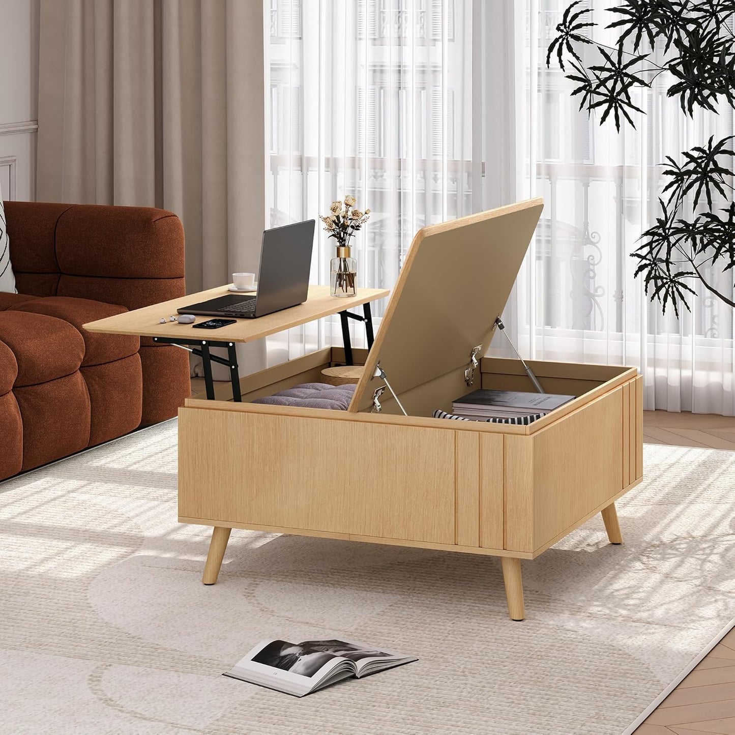 Lift Top Coffee Table with Storage