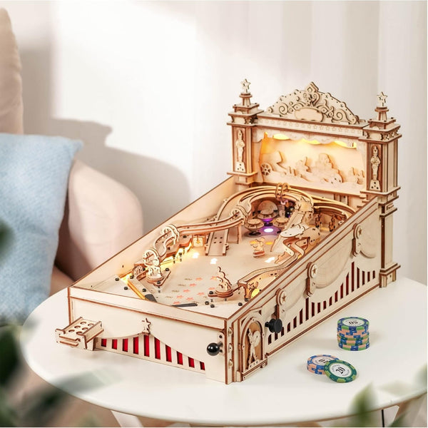 3D Wooden Pinball Machine Puzzles