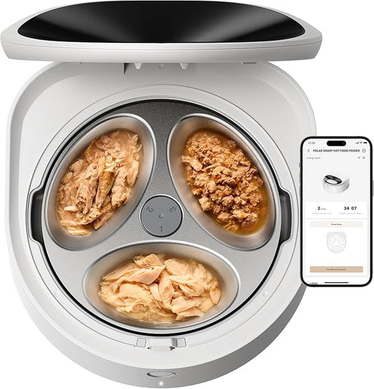 Wet Food Automatic Cat Feeder with Stainless Steel Bowl