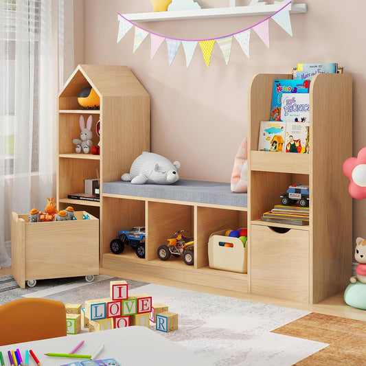Kids Oak Bookshelf