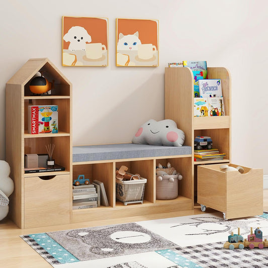 Kids Oak Bookshelf