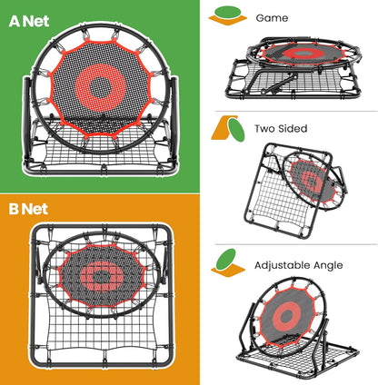 Multi-Sport Training Rebounder Net – for Basketball (Passing, Shooting Practice & Games)