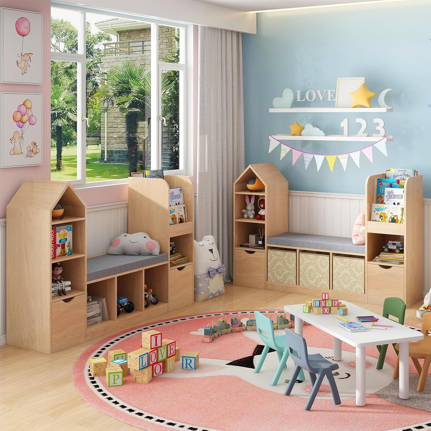 Kids Oak Bookshelf