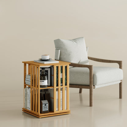 360° rotating bookshelf/CD storage rack