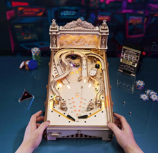 3D Wooden Pinball Machine Puzzles