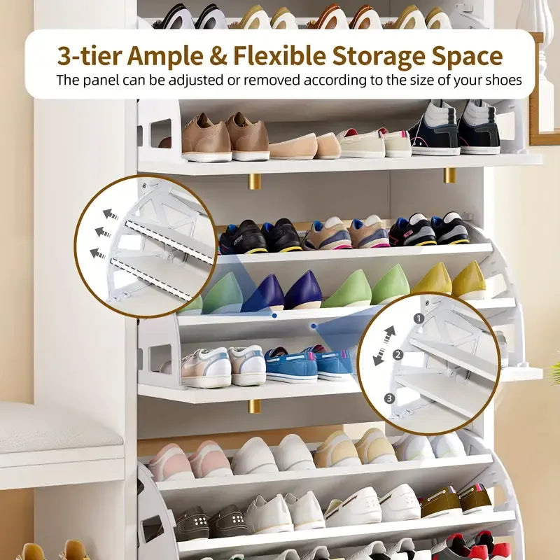 Drawer-type Shoe Cabinet with Storage Stool - 🔥Last Day 49% OFF