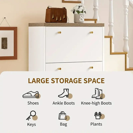 Drawer-type Shoe Cabinet with Storage Stool - 🔥Last Day 49% OFF