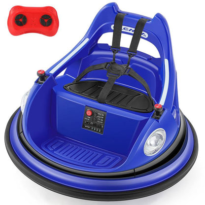 12V Electric Kids Bumper Car – 360° Spin Ride-On with Remote & LED Lights