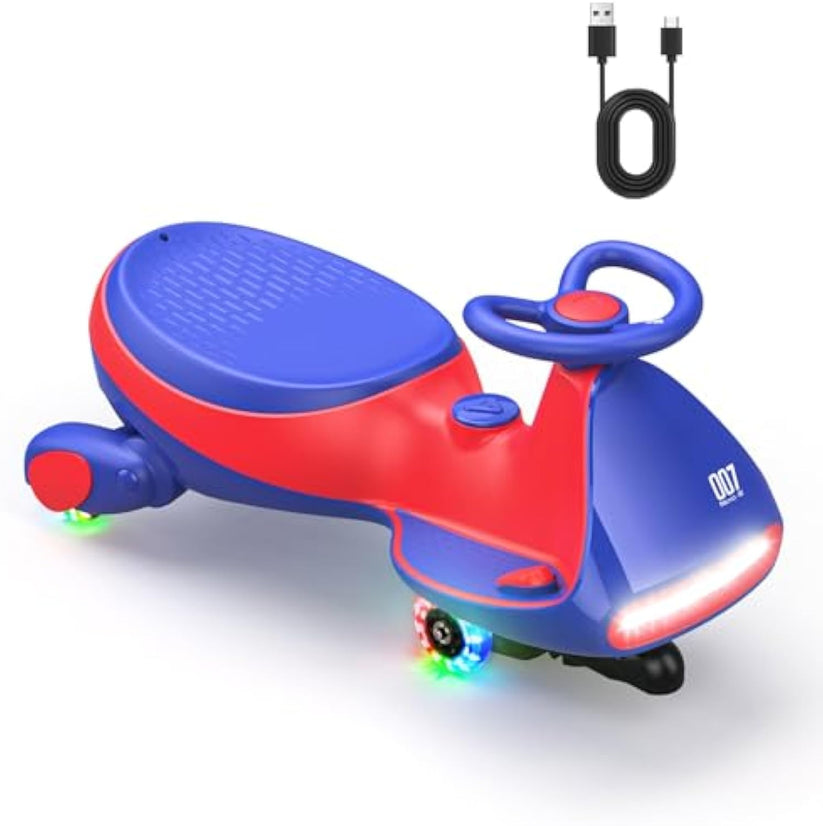 Electric Wiggle Car for Kids – 2 Speeds, Lights & Music