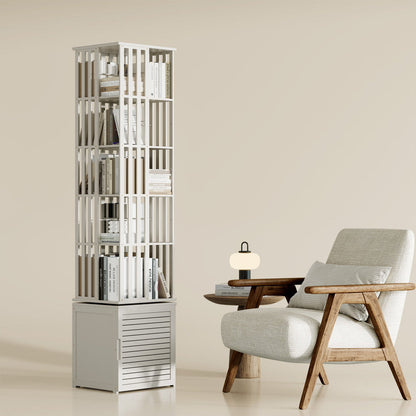 360° rotating bookshelf/CD storage rack