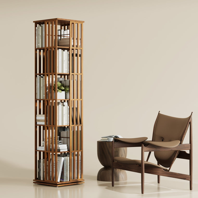 360° rotating bookshelf/CD storage rack