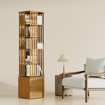360° rotating bookshelf/CD storage rack