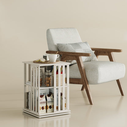 360° rotating bookshelf/CD storage rack