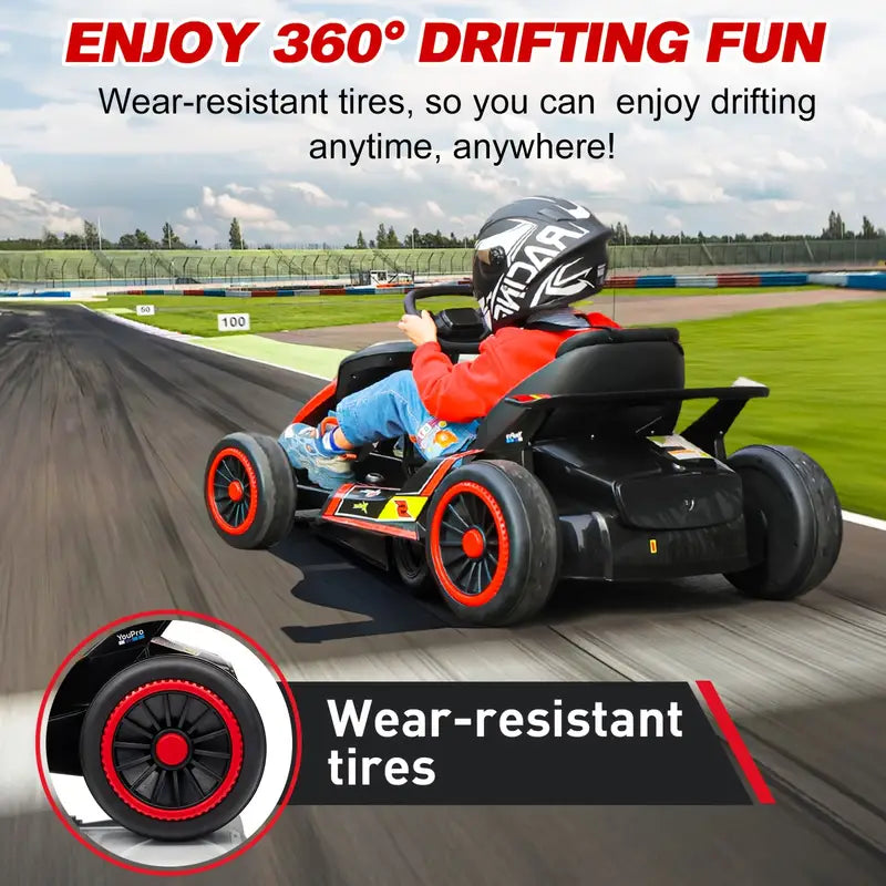 24V Electric Kids' Drift Go Kart