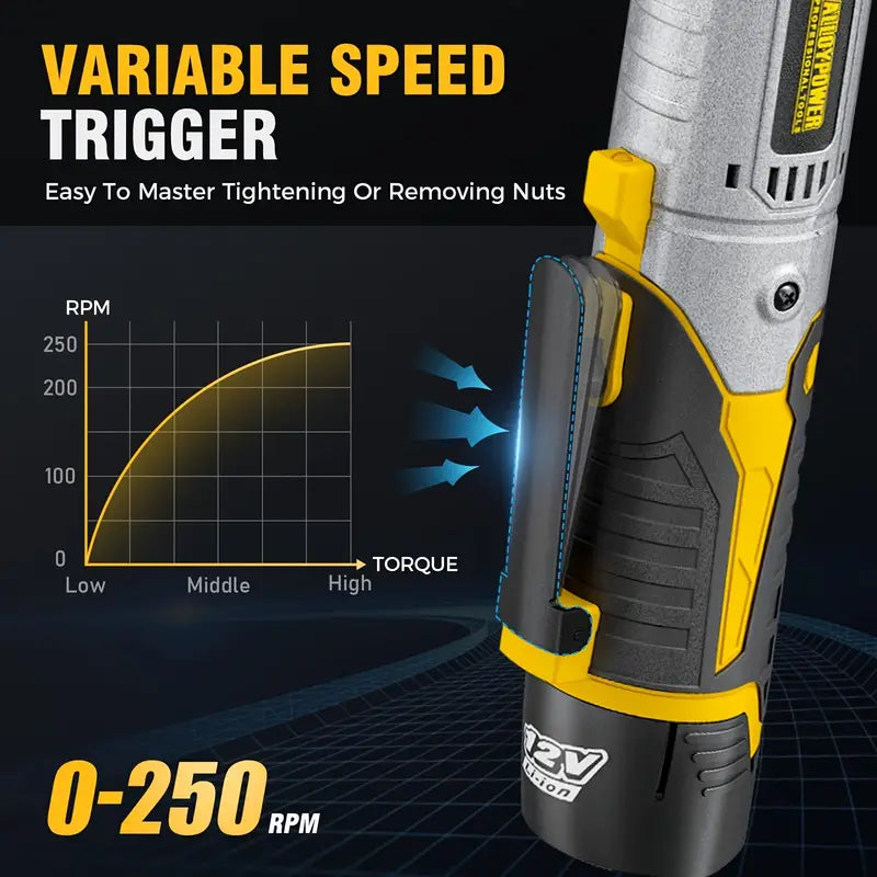 3/8" Cordless Ratchet Wrench Set