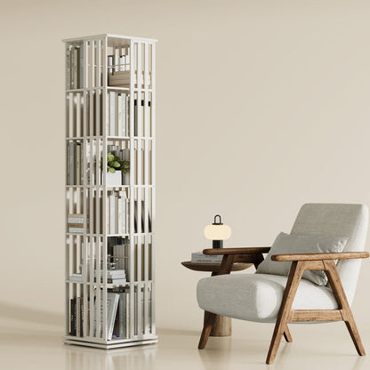 360° rotating bookshelf/CD storage rack